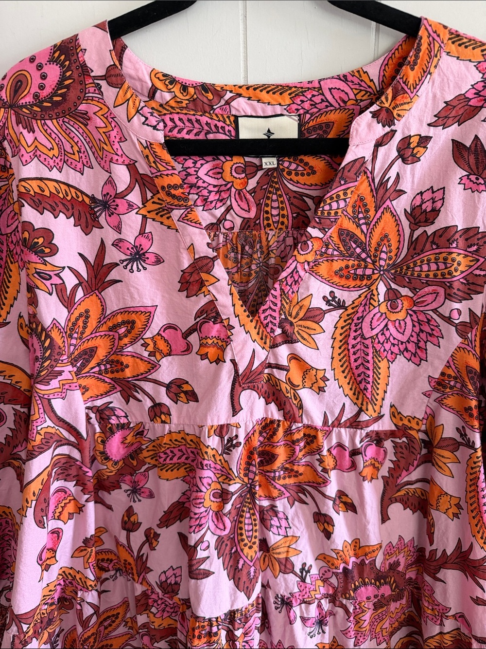 Tuckernuck Sunset Chintz Kenzo Cover Up Dress Paisley XXL Boho Resort Dopamine - Picture 3 of 13